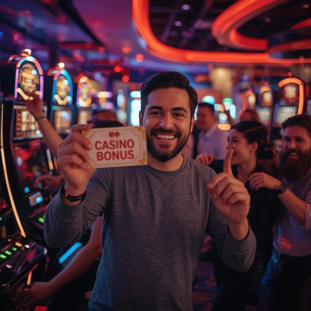una persona con un bono de casino VULKAN VEGAS CASINO