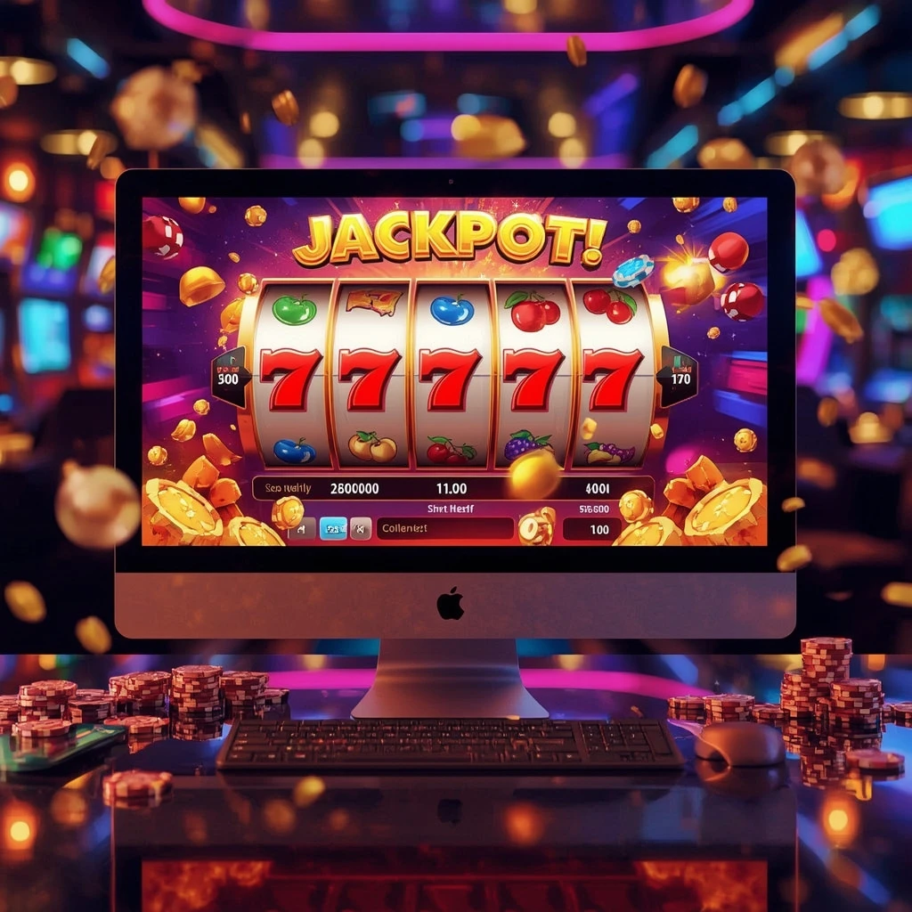 tragamonedas en el monitor VULKAN VEGAS CASINO